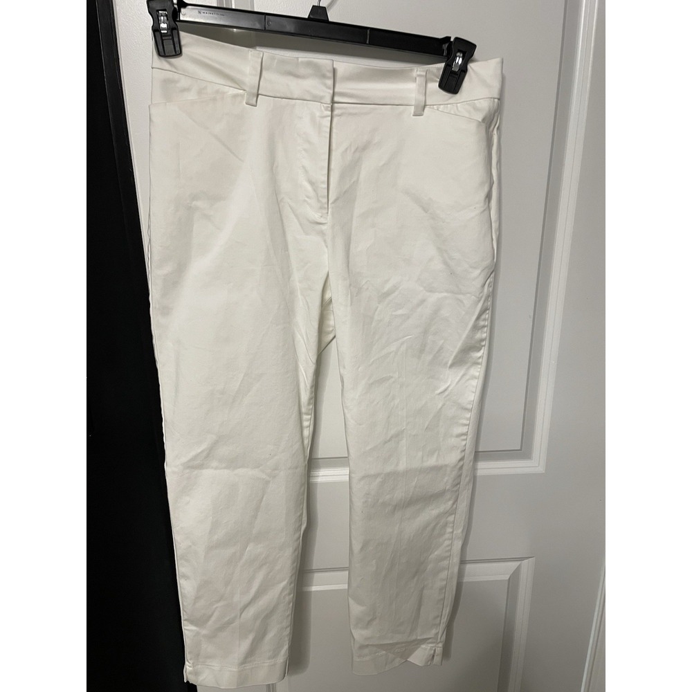 Liz Claiborne Women's White Capri Pants Stretch Size 12
